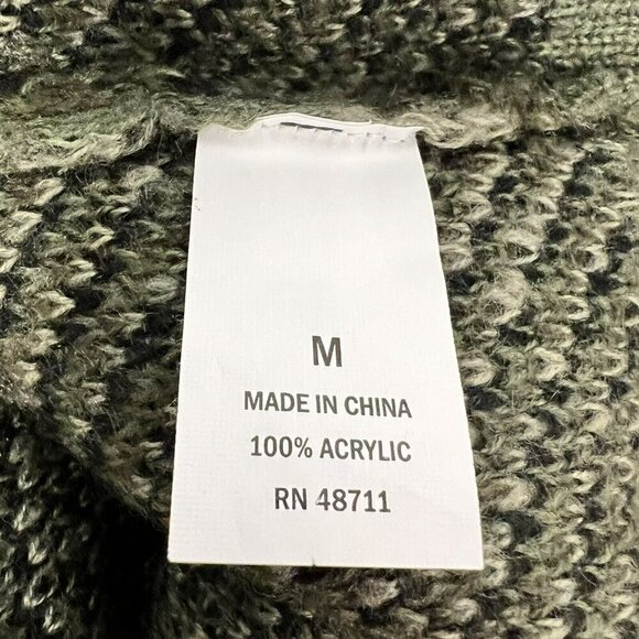 Falls Creek Womens V-Neck Multicolor Camo Print Long Sleeve Sweater Medium - Picture 8 of 8